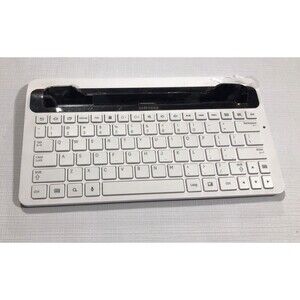 Samsung Mini Ipad Keyboard White and black S/N DF1C220AS P/N:ECR-K15AWEBXAR